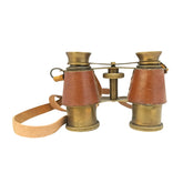 Prismáticos de cuero y latón BB015